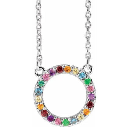Rainbow Circle Pendant