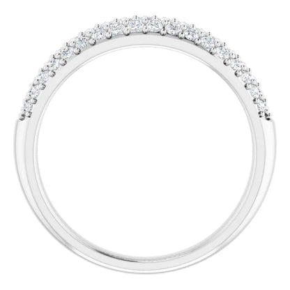 Moissanite Pave Cluster Ring