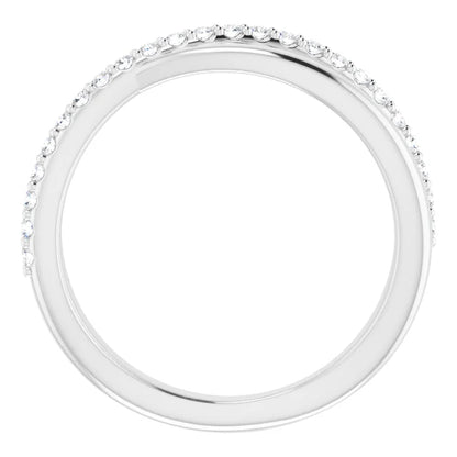 Moissanite Twist Style Anniversary Band