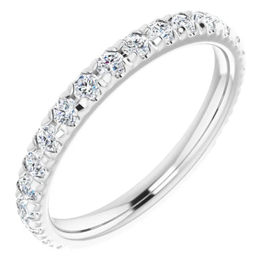 Moissanite Wedding Band