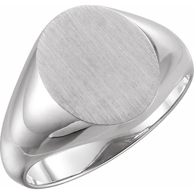 Men's Oval Signet Ring