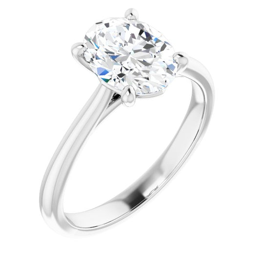 Oval Solitaire Engagement Ring