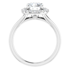 Round Brilliant Halo Style Engagement Ring