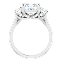 Princess Accent Engagement Ring