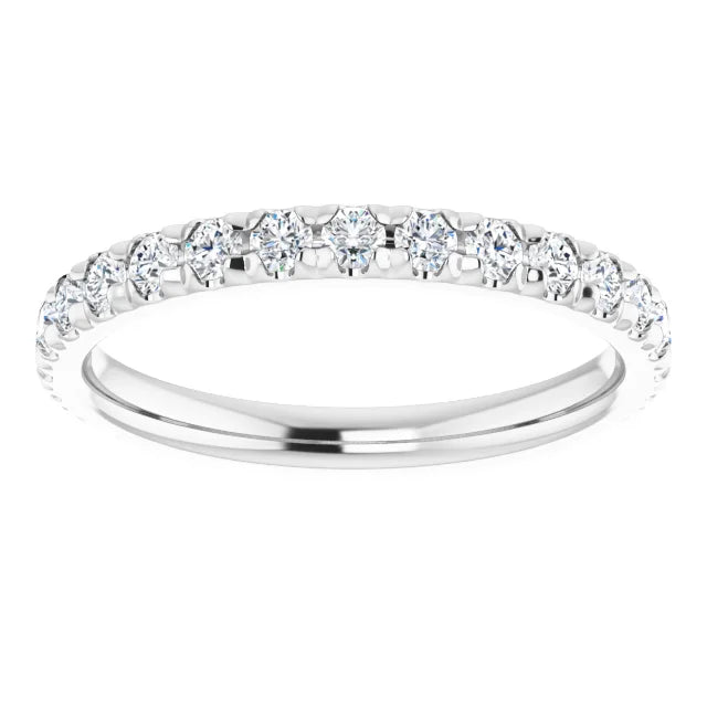 Moissanite Wedding Band