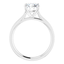 Round Brilliant Diamond Band Engagement Ring