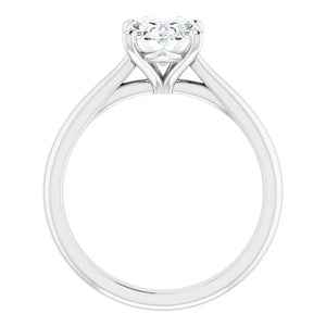 Oval Solitaire Engagement Ring
