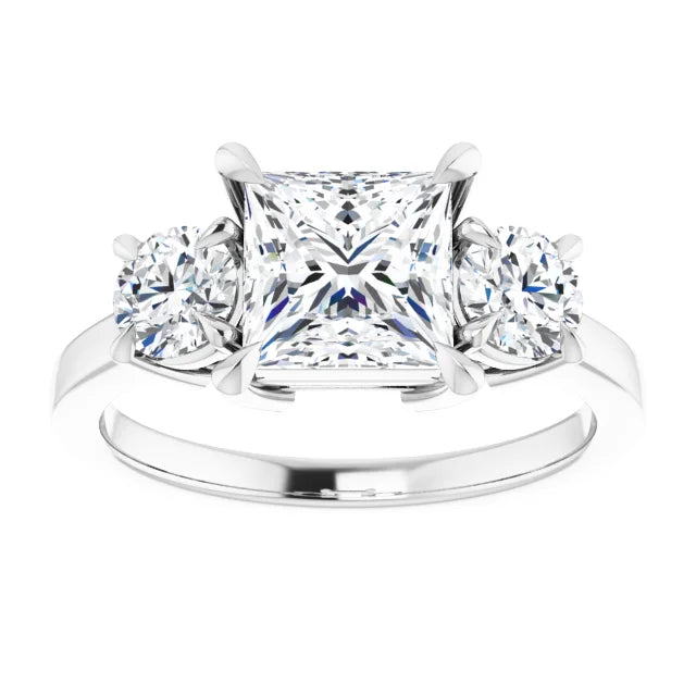 Princess Accent Engagement Ring