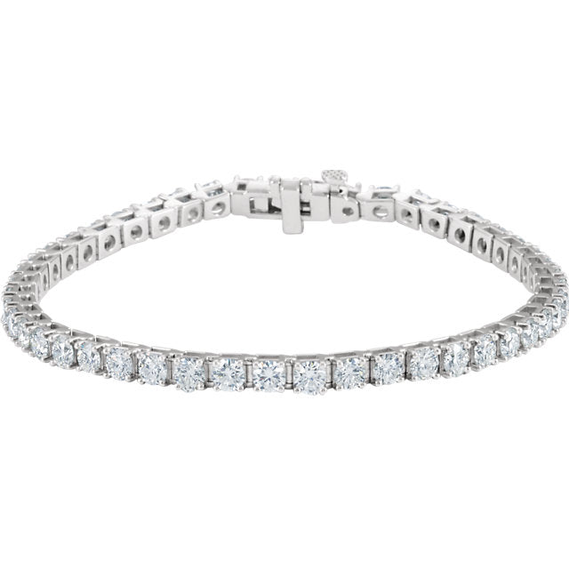 7.00ct Claw Set Tennis Bracelet - I Heart Moissanites