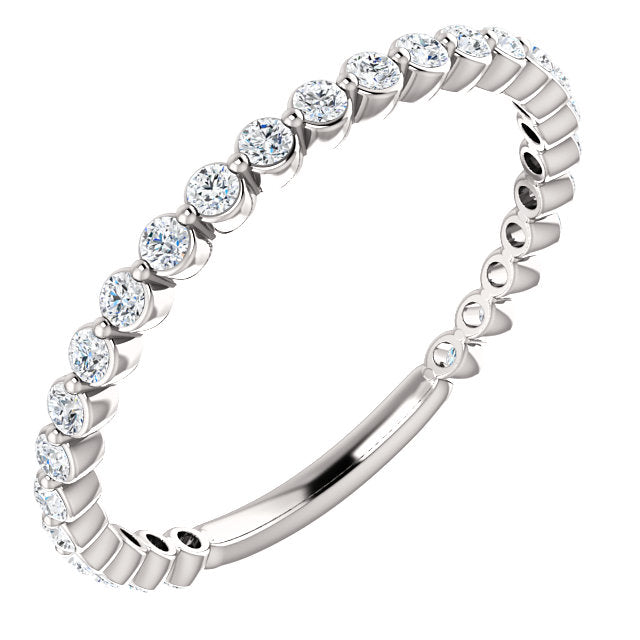 Moissanite Anniversary Band - I Heart Moissanites