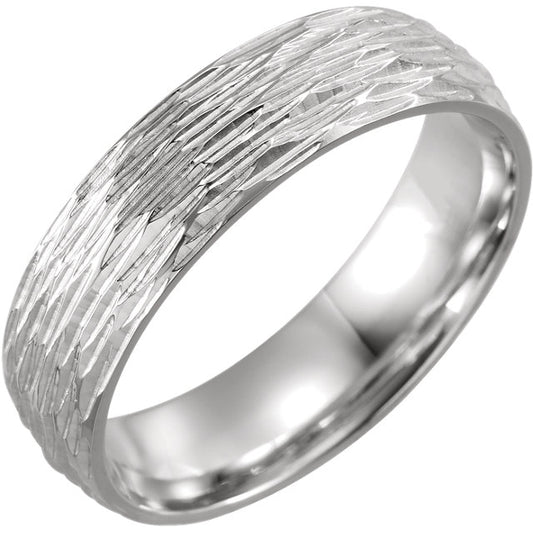 Men's Patterned Wedding Band