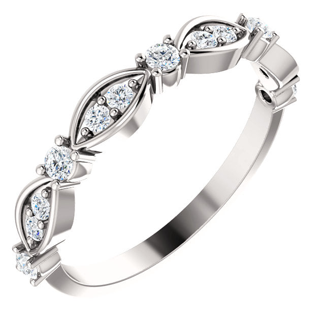 Moissanite Anniversary Band - I Heart Moissanites