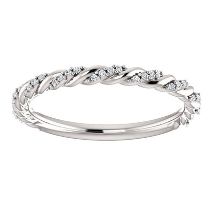 Moissanite Anniversary Band - I Heart Moissanites