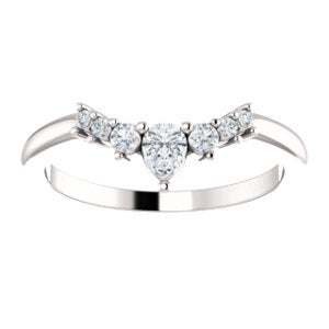 Diamond Contour Wedding Band - I Heart Moissanites