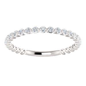 Moissanite Anniversary Band - I Heart Moissanites