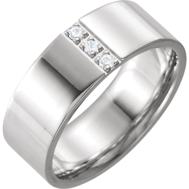 Men's Diamond Wedding Band - I Heart Moissanites