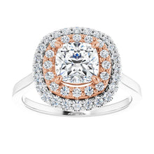Cushion Double Halo Style Engagement Ring
