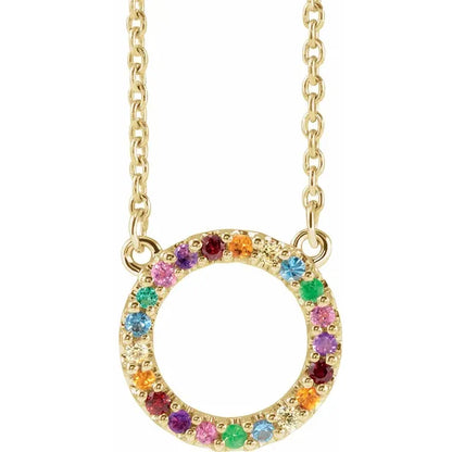 Rainbow Circle Pendant