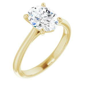 Oval Solitaire Engagement Ring