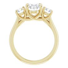 Oval Accent Engagement Ring