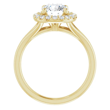 Round Brilliant Halo Style Engagement Ring