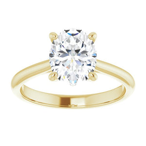 Oval Solitaire Engagement Ring