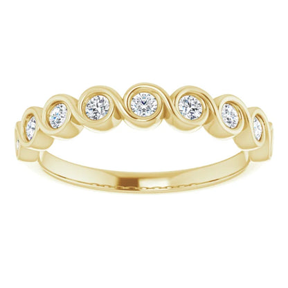 Moissanite Anniversary Band