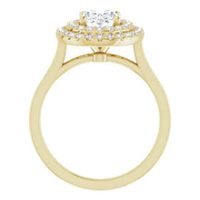 Oval Double Halo Style Engagement Ring