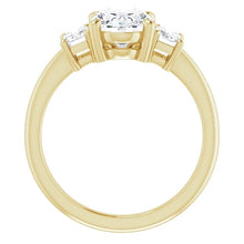 Oval Accent Engagement Ring