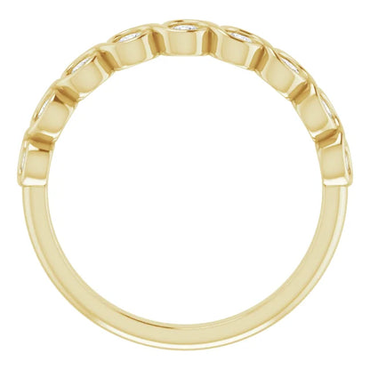 Moissanite Anniversary Band