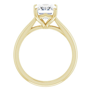 Emerald Solitaire Engagement Ring