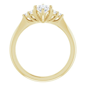 Marquise Antique Inspired Design Engagement Ring