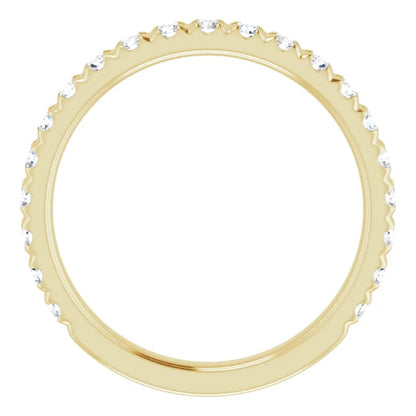Lab Diamond Wedding Band
