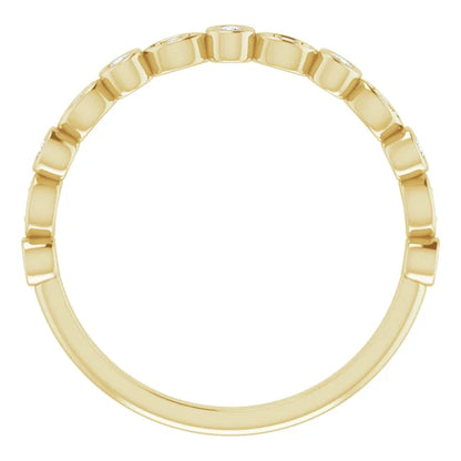 Moissanite Anniversary Band