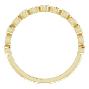 Moissanite Anniversary Band