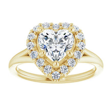 Heart Halo Style Engagement Ring