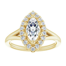 Marquise Halo Style Engagement Ring