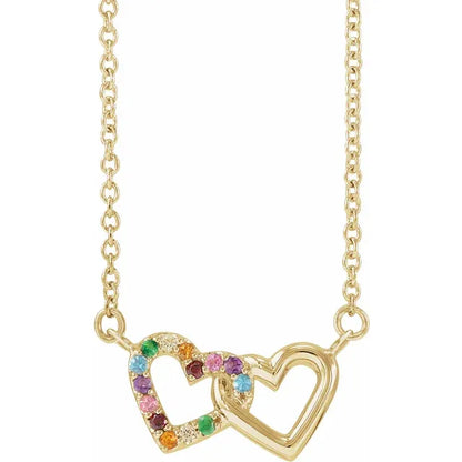 Rainbow Heart Pendant
