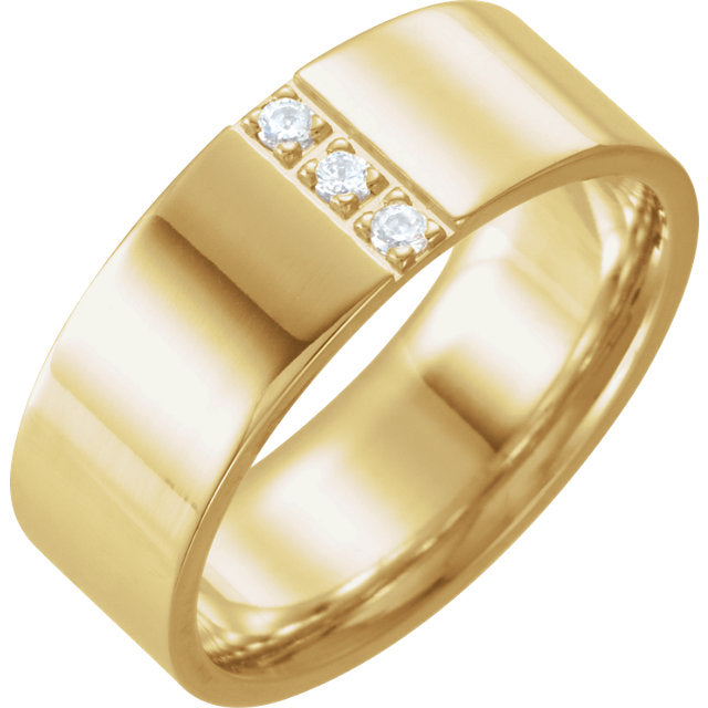 Men's Diamond Wedding Band - I Heart Moissanites