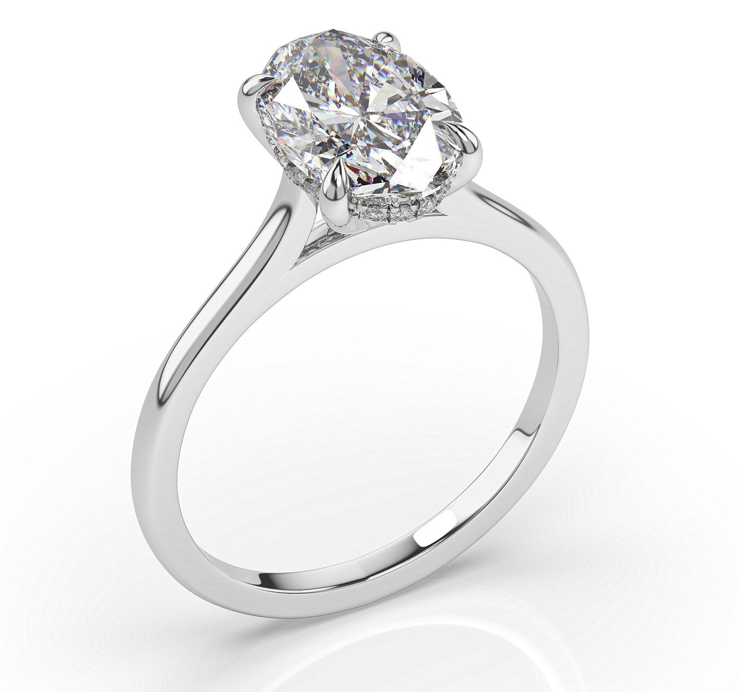 oval moissanite engagement rings