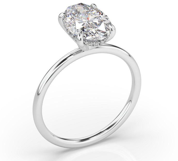 oval moissanite engagement rings